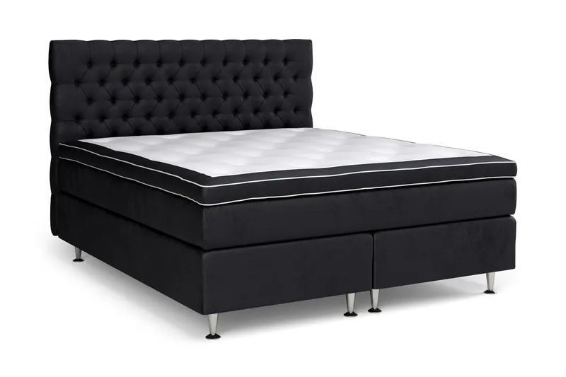 Celine Kontinentalsäng 180x200cm - Svart/Sammet - Products - Möbler - Säng - Kontinentalsäng