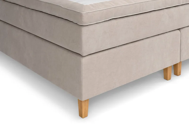 Celine Kontinentalsäng 210x210cm - Beige/Sammet - Products - Möbler - Säng - Kontinentalsäng