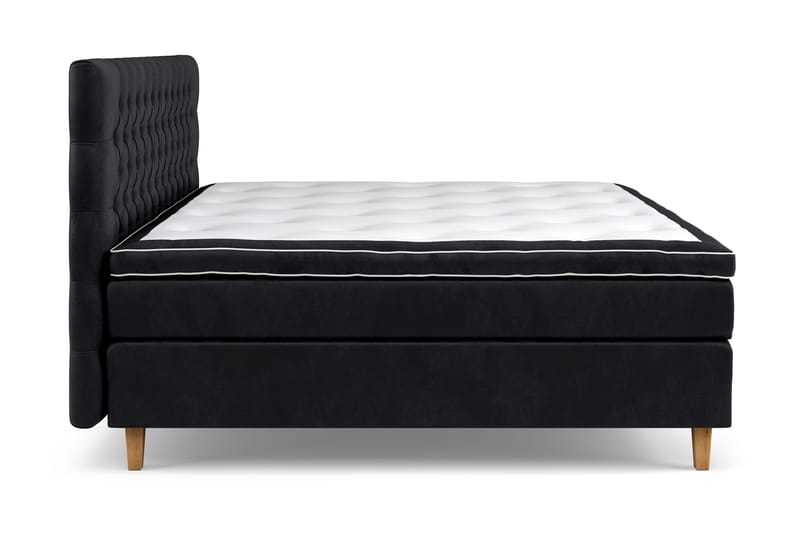 Celine Kontinentalsäng 210x210cm - Svart/Sammet - Products - Möbler - Säng - Kontinentalsäng