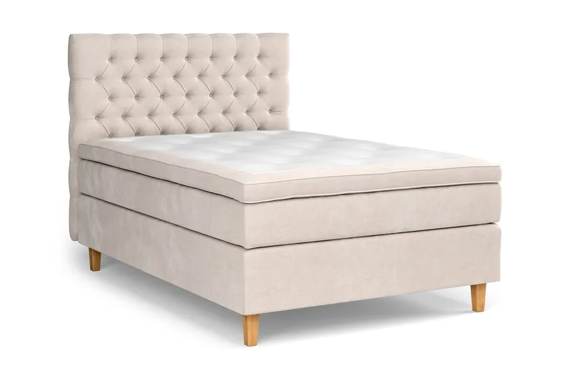 Celine Sängpaket 120x200 cm - Beige/Sammet - Products - Möbler - Säng - Kontinentalsäng