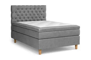 Celine Sängpaket 120x200 cm - Grå/Sammet - Products - Möbler - Säng - Enkelsäng