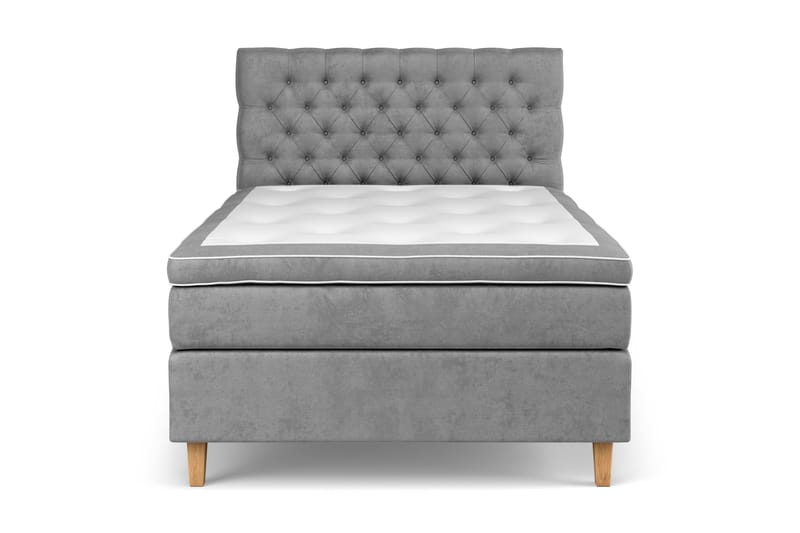 Celine Sängpaket 120x200 cm - Grå/Sammet - Products - Möbler - Säng - Enkelsäng