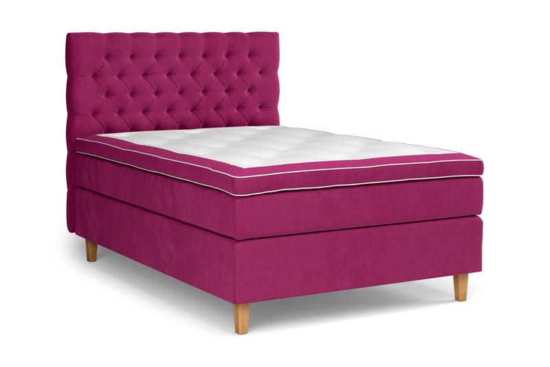 Celine Sängpaket 120x200 cm - Rosa/Sammet - Products - Möbler - Säng - Kontinentalsäng