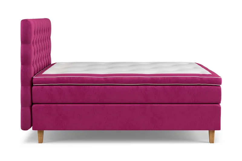 Celine Sängpaket 120x200 cm - Rosa/Sammet - Products - Möbler - Säng - Kontinentalsäng