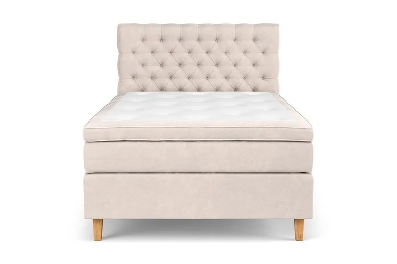 Celine Sängpaket 140x200cm - Beige/Sammet - Products - Möbler - Säng - Kontinentalsäng