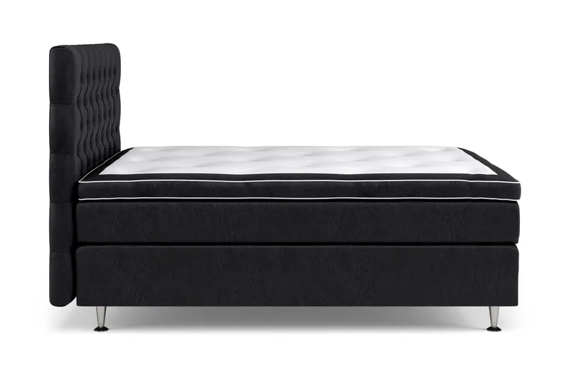 Celine Sängpaket 140x200cm - Svart/Sammet - Products - Möbler - Säng - Kontinentalsäng