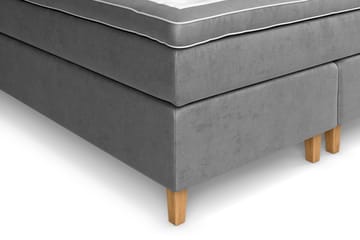Celine Sängpaket 160x200cm - Grå/Sammet - Products - Möbler - Säng - Kontinentalsäng