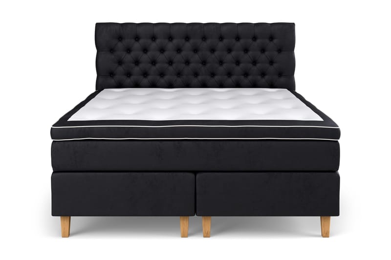 Celine Sängpaket 160x200cm - Svart/Sammet - Products - Möbler - Säng - Kontinentalsäng