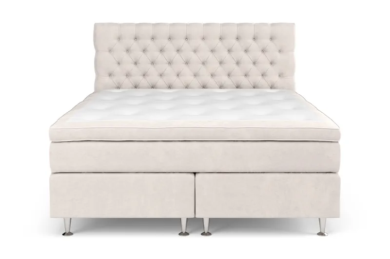 Celine Sängpaket 180x200 cm, Beige / Sammet