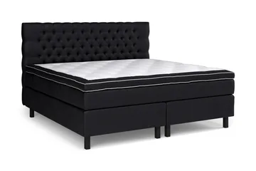 Celine Sängpaket 210x210cm - Svart/Sammet - Products - Möbler - Säng - Kontinentalsäng