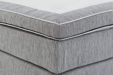 Charleston Kontinentalsäng 120x200 Fast Polyeterskum - Ljusgrå - Products - Möbler - Säng - Enkelsäng