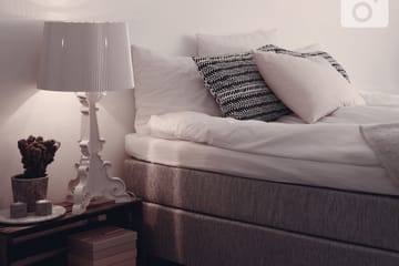 Charleston Kontinentalsäng 160x200 Fast Polyeterskum - Ljusgrå - Products - Möbler - Säng - Kontinentalsäng