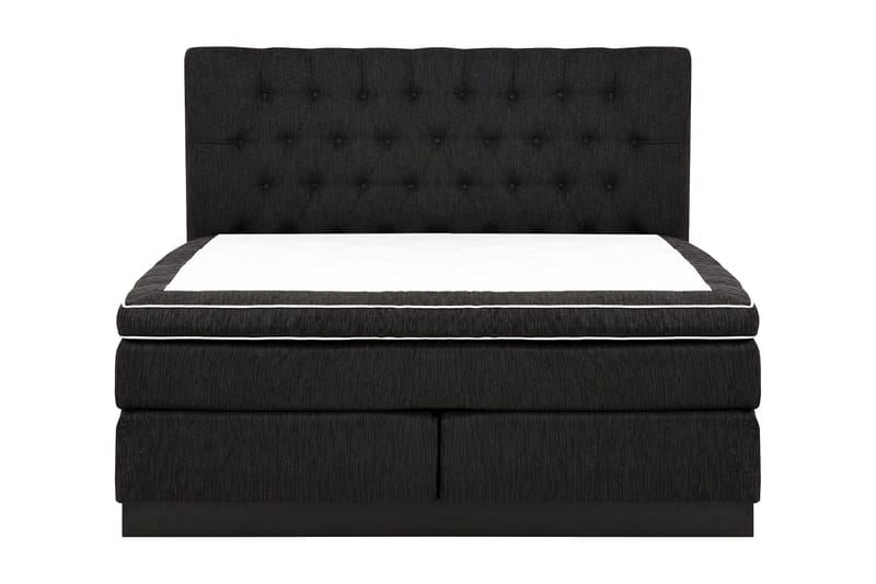 Charleston Kontinentalsäng 180x200 Fast Polyeterskum, Svart