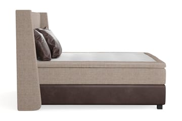 Cuba Sängpaket 160x200 med Tre Bruna Kuddar - (+Fler val) Beige/Brun - Products - Möbler - Säng - Kontinentalsäng