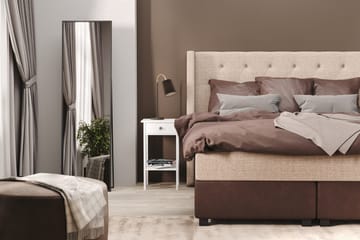 Cuba Sängpaket 160x200 med Tre Bruna Kuddar - (+Fler val) Beige/Brun - Products - Möbler - Säng - Kontinentalsäng