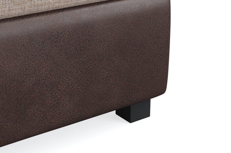 Cuba Sängpaket 210x210 med Två Beiga Kuddar - (+Fler val) Beige/Brun - Products - Möbler - Säng - Kontinentalsäng