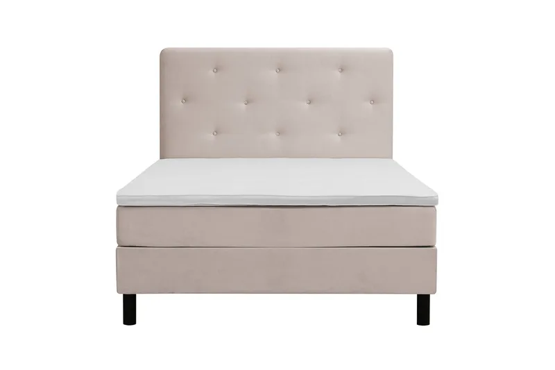 Dream Komplett Sängpaket 140x200 cm Assymetriska knappar - Beige - Products - Möbler - Säng - Kontinentalsäng