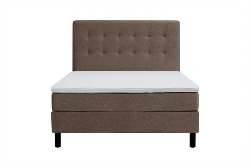 Dream Komplett Sängpaket 140x200 cm Knappar - Brun - Products - Möbler - Säng - Kontinentalsäng