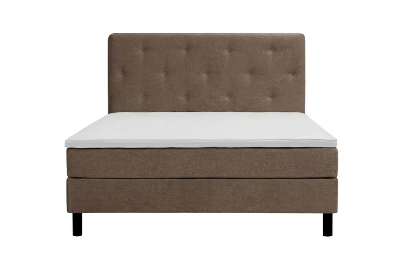 Dream Komplett Sängpaket 160x200 cm Assymetriska knappar - Brun - Products - Möbler - Säng - Kontinentalsäng