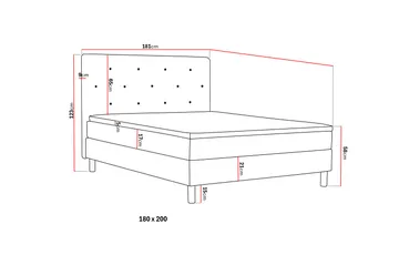 Dream Komplett Sängpaket 180 cm - Grå - Products - Möbler - Säng - Enkelsäng