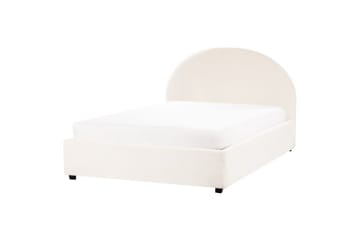 Dubbelsäng Vaucluse med förvaring Vit, 140x200 cm, Bouclé - Vit, 140x200 cm, Bouclé - Products - Möbler - Säng - Säng med förvaring