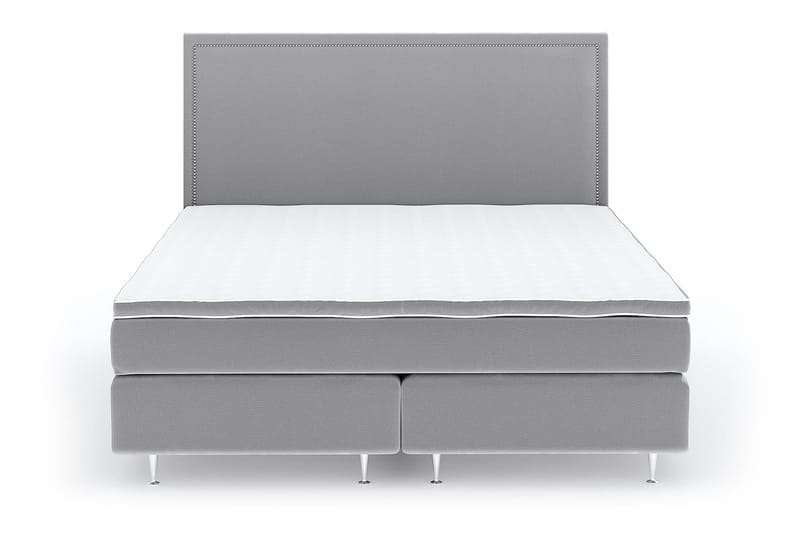 Faylor Lyx Velvet 180x200 cm - Ljusgrå - Products - Möbler - Säng - Kontinentalsäng
