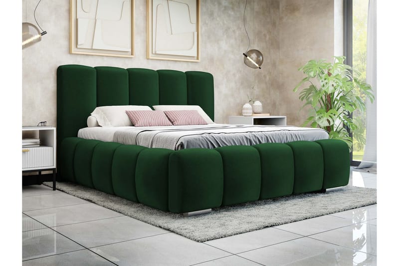 Gioia Förvaringssäng 160x200 cm - Grå - Products - Möbler - Säng - Säng med förvaring