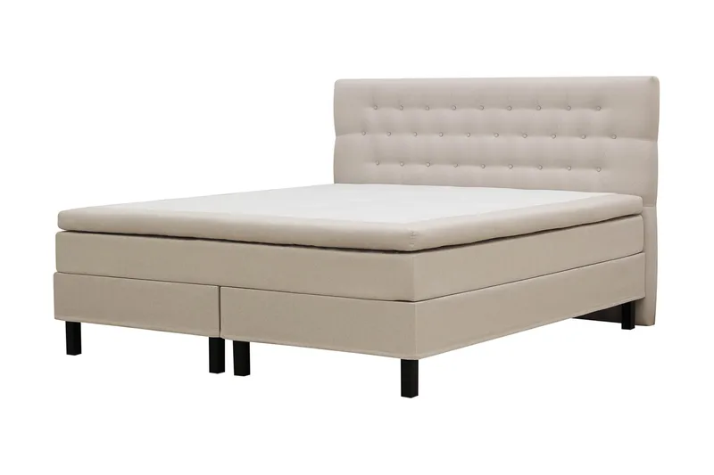Hilton Komplett Sängpaket 160x200 cm Kontinentalsäng med diamant sänggavel - Beige - Products - Möbler - Säng - Kontinentalsäng