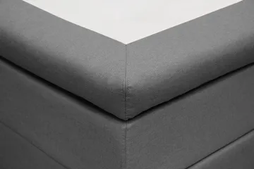 Hilton Komplett Sängpaket 160x200 cm Kontinentalsäng med rutad sänggavel - Grå - Products - Möbler - Säng - Kontinentalsäng
