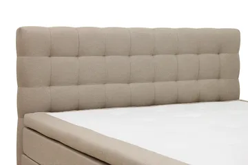 Hilton Komplett Sängpaket 180x200 cm Kontinentalsäng med rutad sänggavel - Beige - Products - Möbler - Säng - Kontinentalsäng