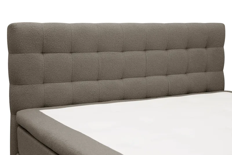 Hilton Komplett Sängpaket 180x200 cm Kontinentalsäng med rutad sänggavel - Brun - Products - Möbler - Säng - Kontinentalsäng