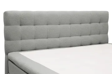 Hilton Komplett Sängpaket 180x200 cm Kontinentalsäng med rutad sänggavel - Grå - Products - Möbler - Säng - Kontinentalsäng