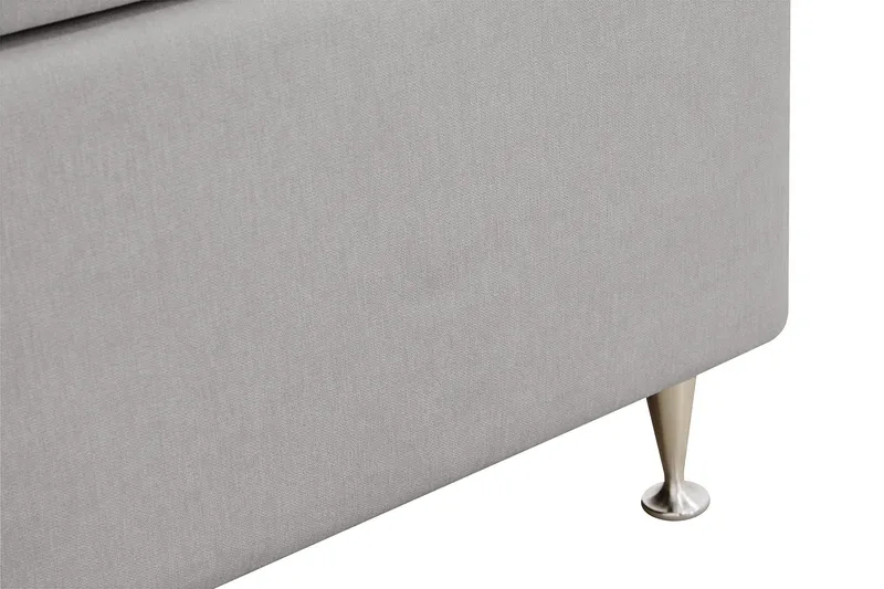 Hilton Lyx Komplett Sängpaket 160x200 cm Kontinentalsäng med knappad sänggavel - Grå - Products - Möbler - Säng - Kontinentalsäng