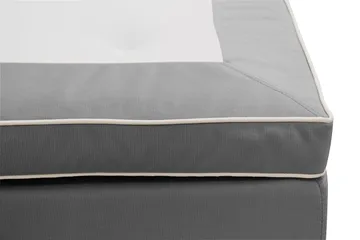 Hilton Lyx Komplett Sängpaket 160x200 cm Kontinentalsäng med knappad sänggavel i sammet - Ljusgrå / Sammet - Products - Möbler - Säng - Kontinentalsäng