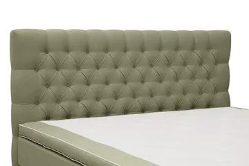 Hilton Lyx Komplett Sängpaket 160x200 cm Kontinentalsäng med knappad sänggavel i sammet - Olivgrön / Sammet - Products - Möbler - Säng - Kontinentalsäng