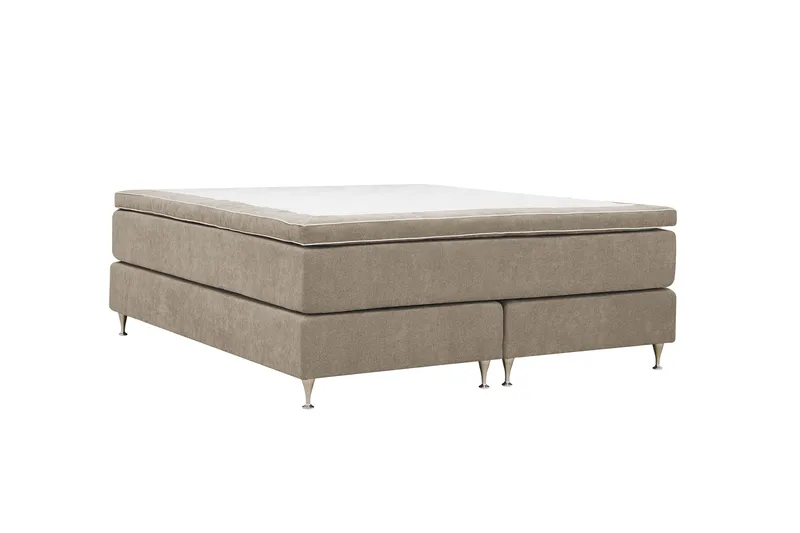 Hilton Premium Kontinentalsäng 180x200 cm - Ljusbrun Tyg - Products - Möbler - Säng - Kontinentalsäng