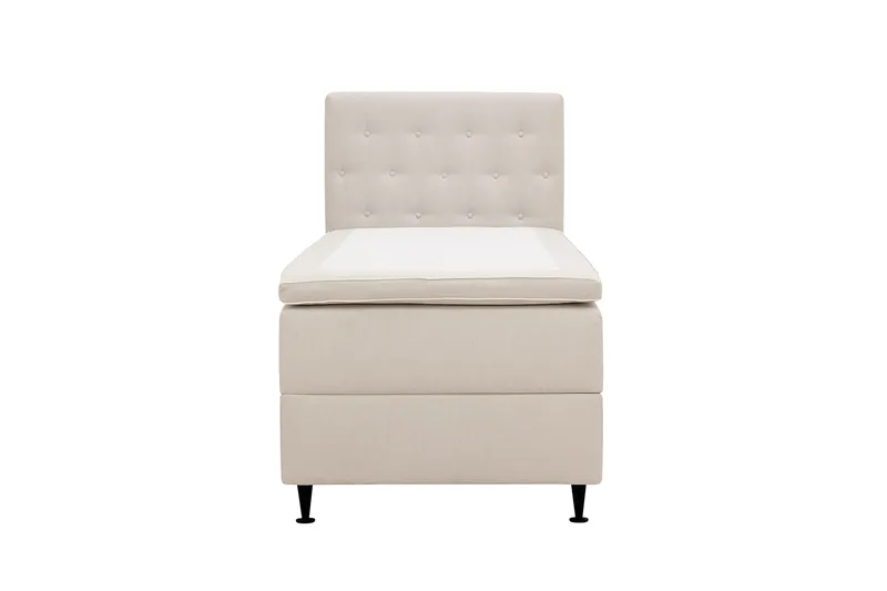 Hilton Plus Komplett Sängpaket med Förvaring 90x200 cm - Ljusbeige - Products - Möbler - Säng - Säng med förvaring