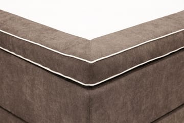 Hilton Premium Komplett Sängpaket 160x200 cm Kontinentalsäng med Sänggavel - Brun Tyg - Products - Möbler - Säng - Kontinentalsäng
