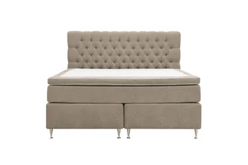 HVILA Lyx Komplett Sängpaket 180x200 cm Kontinentalsäng med knappad sänggavel i chenille