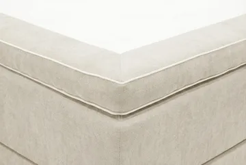 HVILA Premium Kontinentalsäng 160x200 cm - Beige Tyg - Products - Möbler - Säng - Kontinentalsäng
