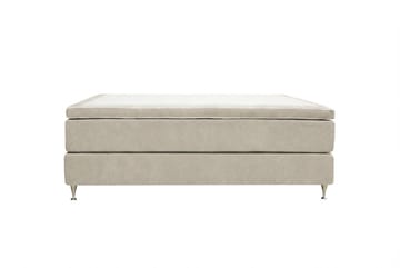HVILA Premium Kontinentalsäng 160x200 cm, Beige Tyg