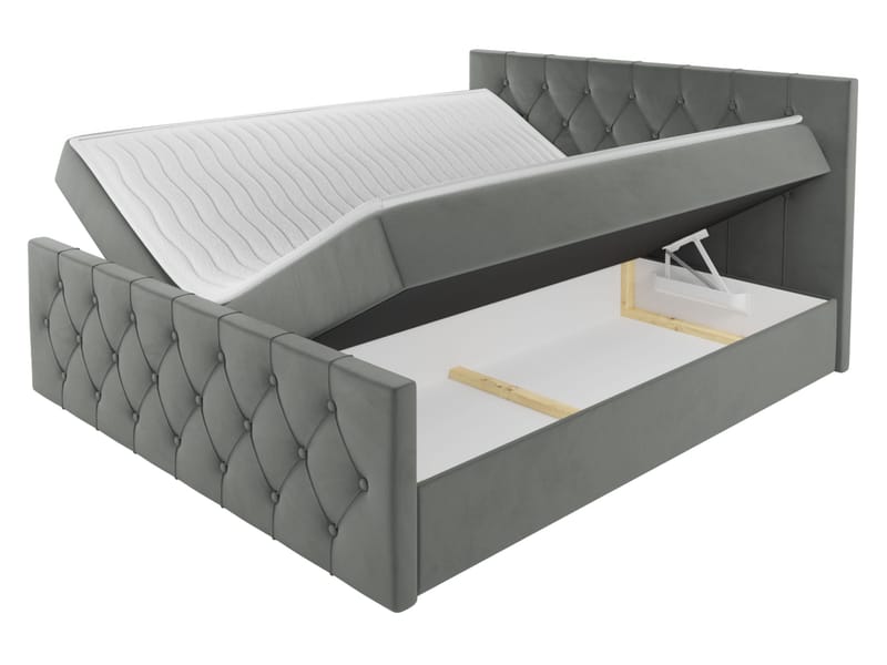 Jitendra Sängpaket Kontinentalsäng 160x200 cm med Förvaring - Röd - Products - Möbler - Säng - Komplett sängpaket