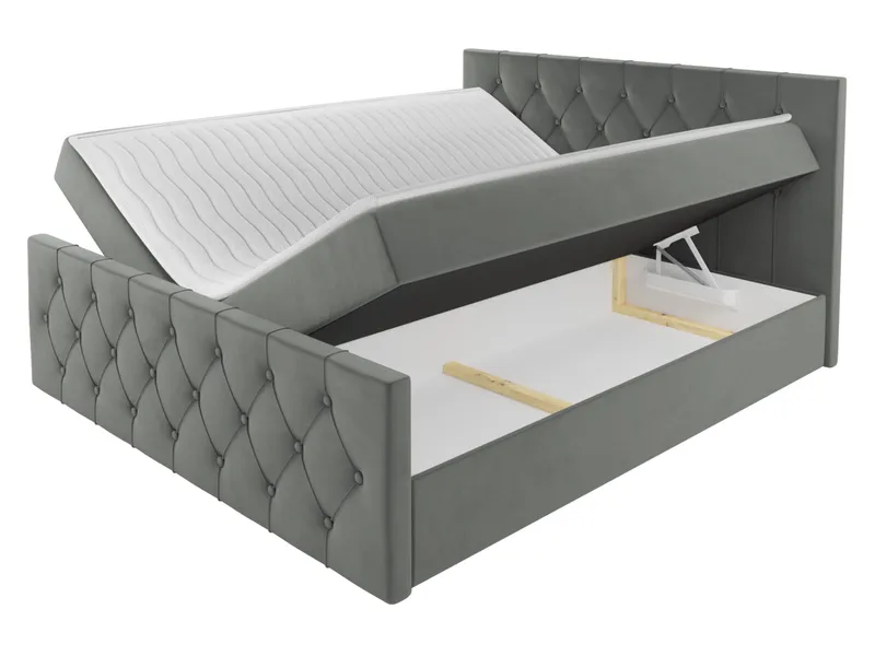 Jitendra Sängpaket Kontinentalsäng 180x200 cm med Förvaring - Gul - Products - Möbler - Säng - Komplett sängpaket