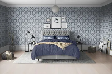 Joluma Kontinentalsäng Medium 105x200 cm - (+Fler val) 105x200 cm Grå - Products - Möbler - Säng - Kontinentalsäng