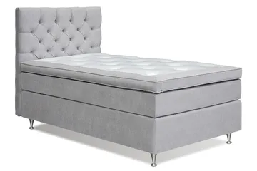 Joluma Kontinentalsäng Medium 105x200 cm - (+Fler val) 105x200 cm Ljusgrå - Products - Möbler - Säng - Kontinentalsäng