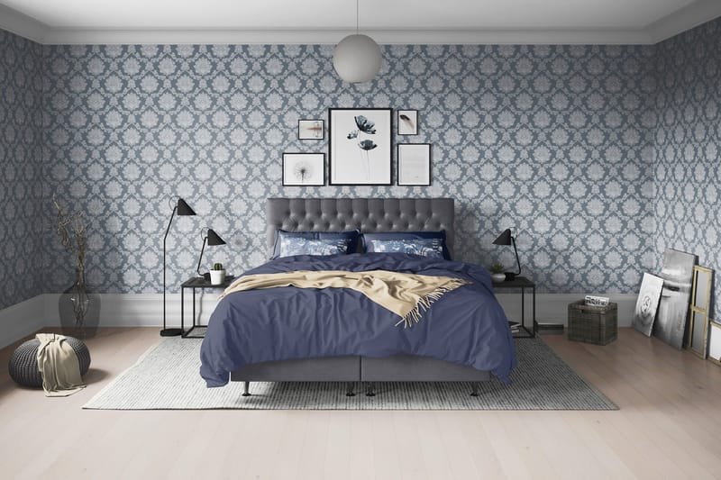 Joluma Sängpaket Medium 140x200 cm - (+Fler val) 140x200 cm Mörkgrå - Products - Möbler - Säng - Kontinentalsäng