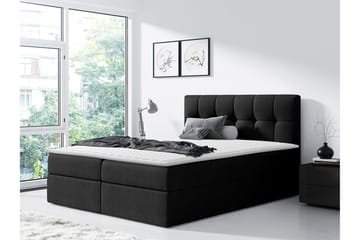 Kramvik Kontinentalsäng 140x200 - Svart - Products - Möbler - Säng - Säng med förvaring