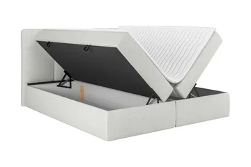 Leckersbo Komplett Sängpaket Kontinentalsäng med förvaring 160x200 cm - Ljusgrå - Products - Möbler - Säng - Komplett sängpaket