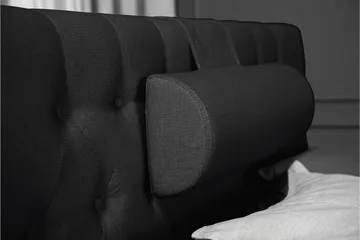 Lucky Komplett Sängpaket 120x200 Latex Diamant Sänggavel - Nackkudde Stor Svart/Grå - Products - Möbler - Säng - Enkelsäng