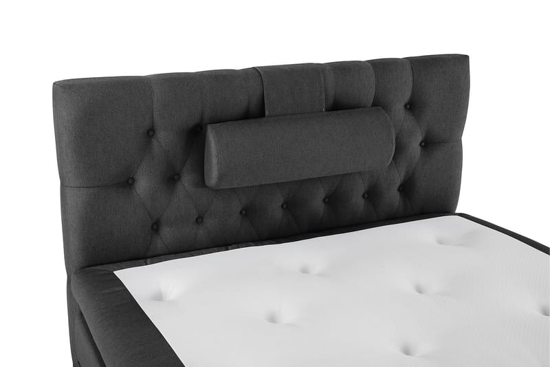 Lucky Komplett Sängpaket 120x200 Memory Diamant Sänggavel - Nackkudde Stor Svart/Grå - Products - Möbler - Säng - Enkelsäng